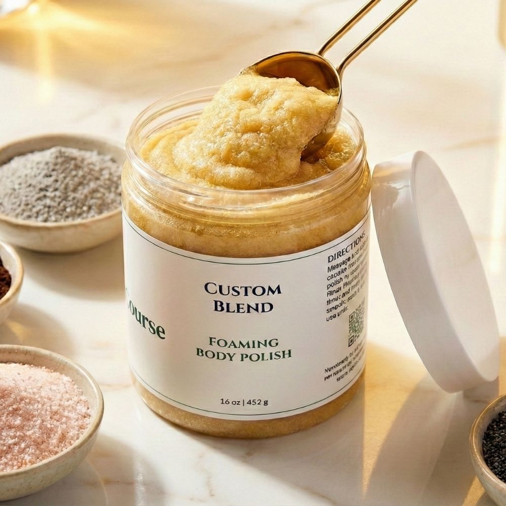 Vanilla Mirage Custom Foaming Body Polish | Whipped Sugar Scrub & Exfoliating Body Wash | Made in USA | Create Your Own Scrub with Rotating Limited Edition Fragrances