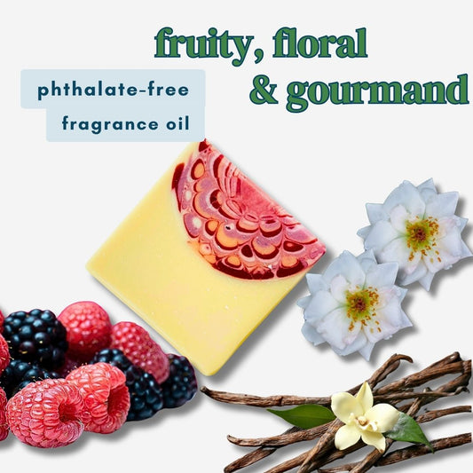 Raspberry Blossom Glow Handmade Soap