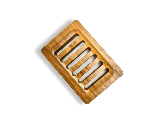 Large Rectangular Eco Friendly Wooden Bamboo Soap Dish Alternative View