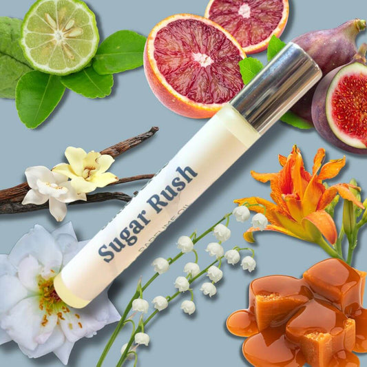 Sudsverse Sugar Rush Rollerball Perfume Oil Scent Notes