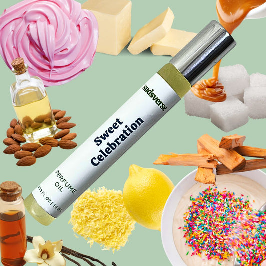 Sweet Celebrations Rollerball Perfume Oil Scent Notes