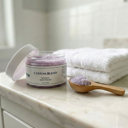 Vanilla Mirage Custom Foaming Body Polish | Whipped Sugar Scrub & Exfoliating Body Wash | Made in USA | Create Your Own Scrub with Rotating Limited Edition Fragrances