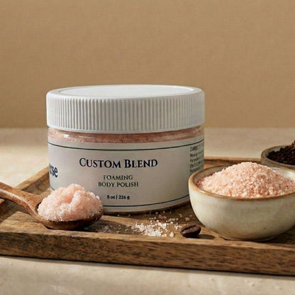 Vanilla Mirage Custom Foaming Body Polish | Whipped Sugar Scrub & Exfoliating Body Wash | Made in USA | Create Your Own Scrub with Rotating Limited Edition Fragrances