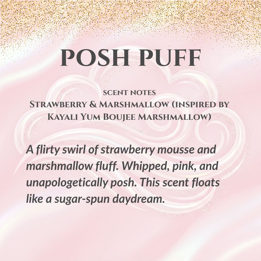 Posh Puff Custom Foaming Body Polish | Whipped Sugar Scrub & Exfoliating Body Wash | Made in USA | Create Your Own Scent with Rotating Limited Edition Fragrances