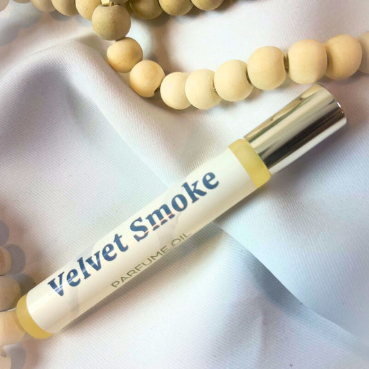 Velvet Smoke Luxury Rollerball Perfume Oil | Handcrafted Oriental Woody Fragrance