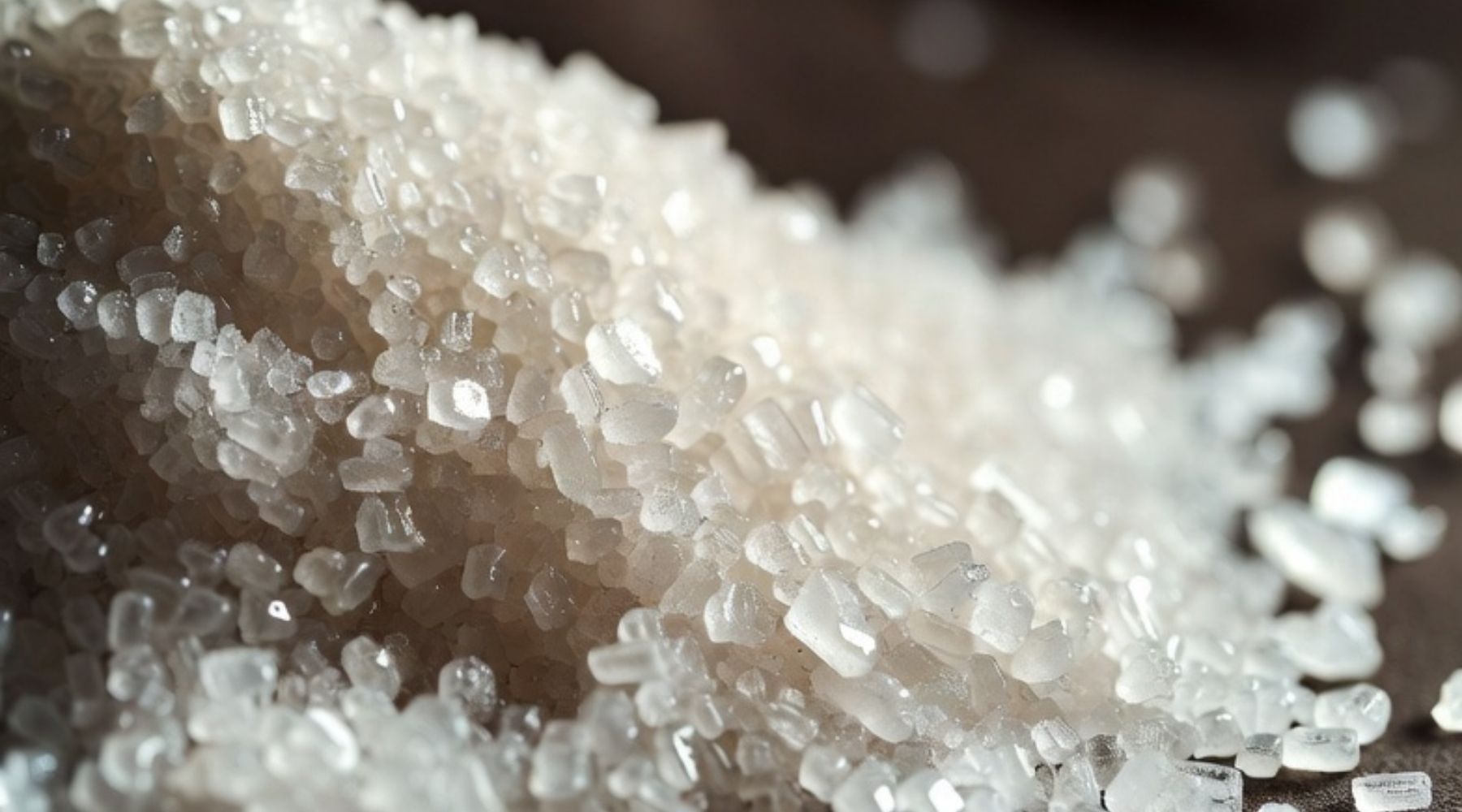 Close-up of sugar crystals 